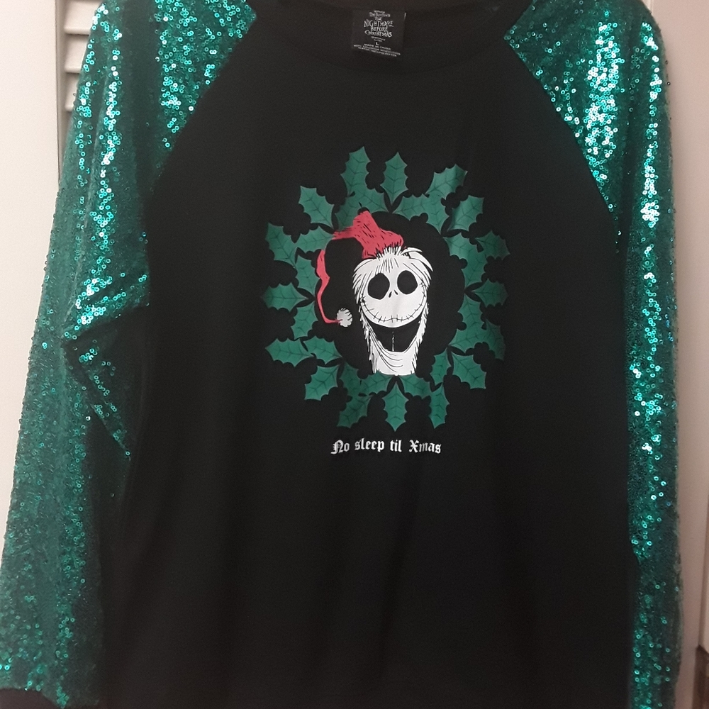 Nightmare Before Christmas Sequin Santa Sweater